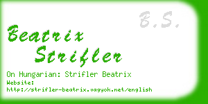 beatrix strifler business card
